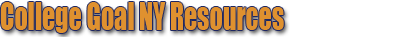 College Goal NY Resources